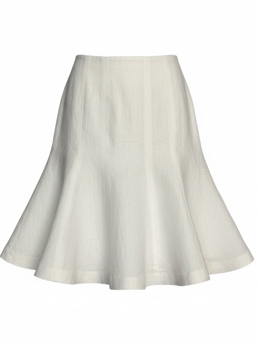 RW&CO. 100% LINEN Cream Flared Circle Skirt